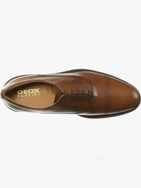 GEOX Men’s Carnaby Leather Lace Up Oxford - Size 41 EU - Very Good Condition
